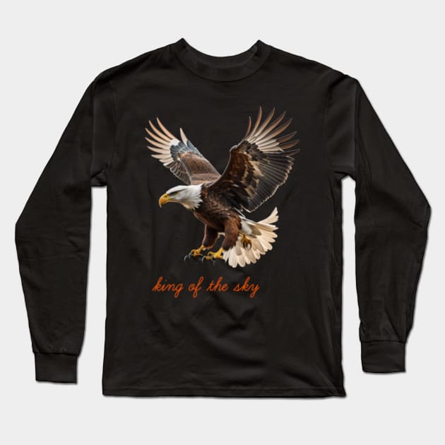 king of the sky Long Sleeve T-Shirt by Sun